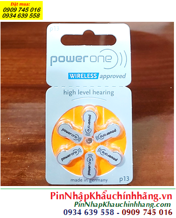 Pin máy trợ thính PowerOne PR48 /Pin số 13 _Pin máy điếc PowerOne PR48/13 chính hãng /X.xứ Đức